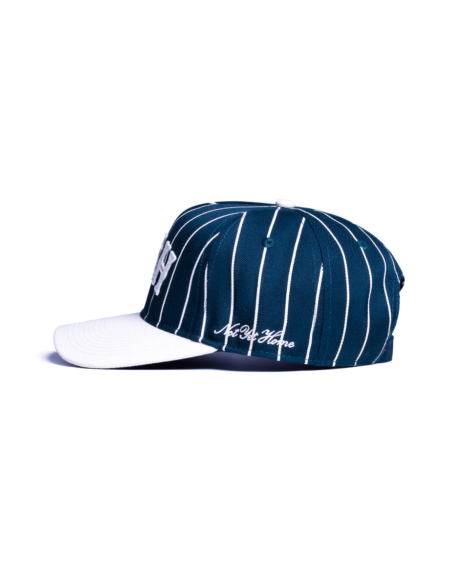 PINSTRIPE CAP - NAVY – NOT YET HOME