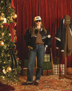 Load image into Gallery viewer, QUILTED BASEBALL BOMBER
