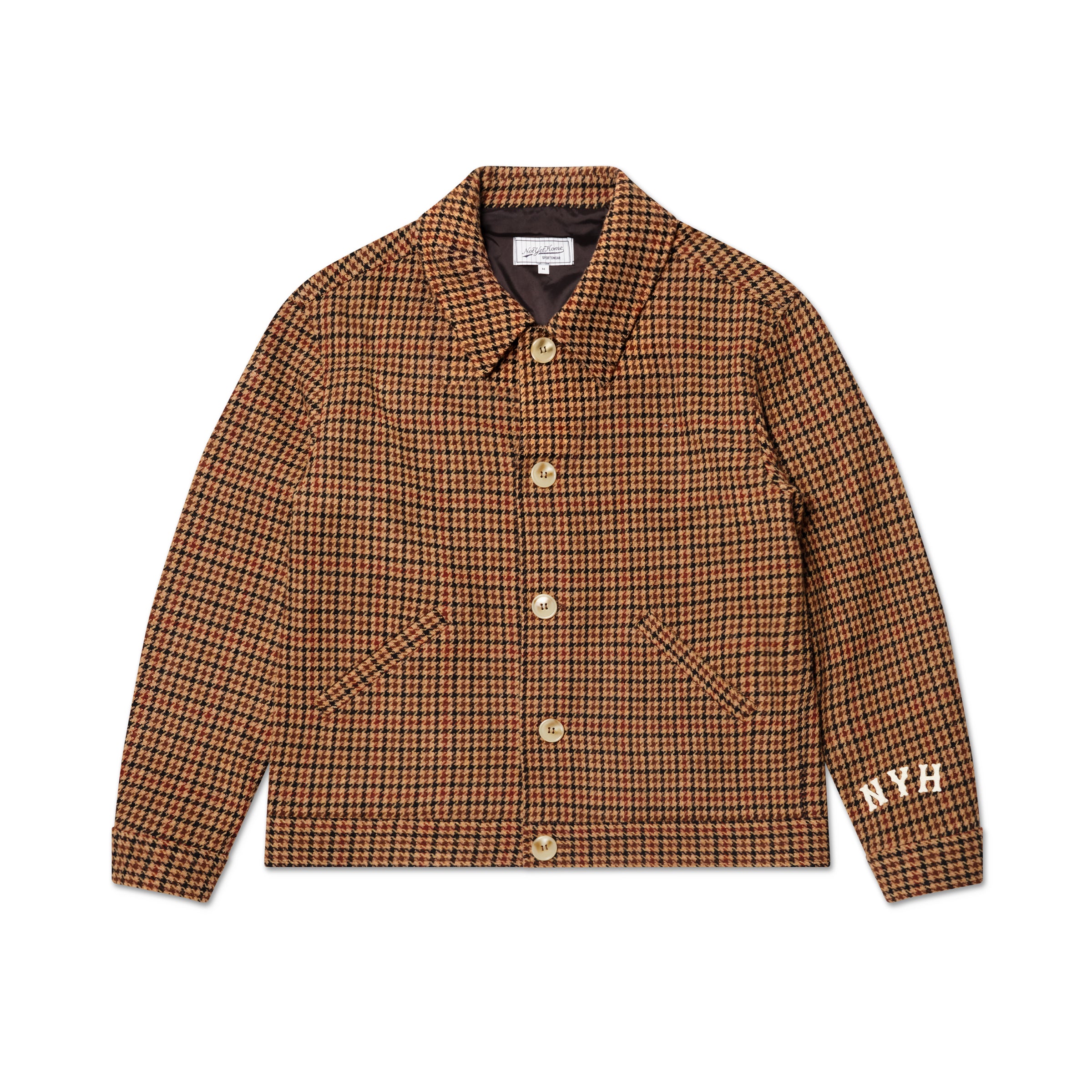 HOUNDSTOOTH WOOL JACKET – NOT YET HOME