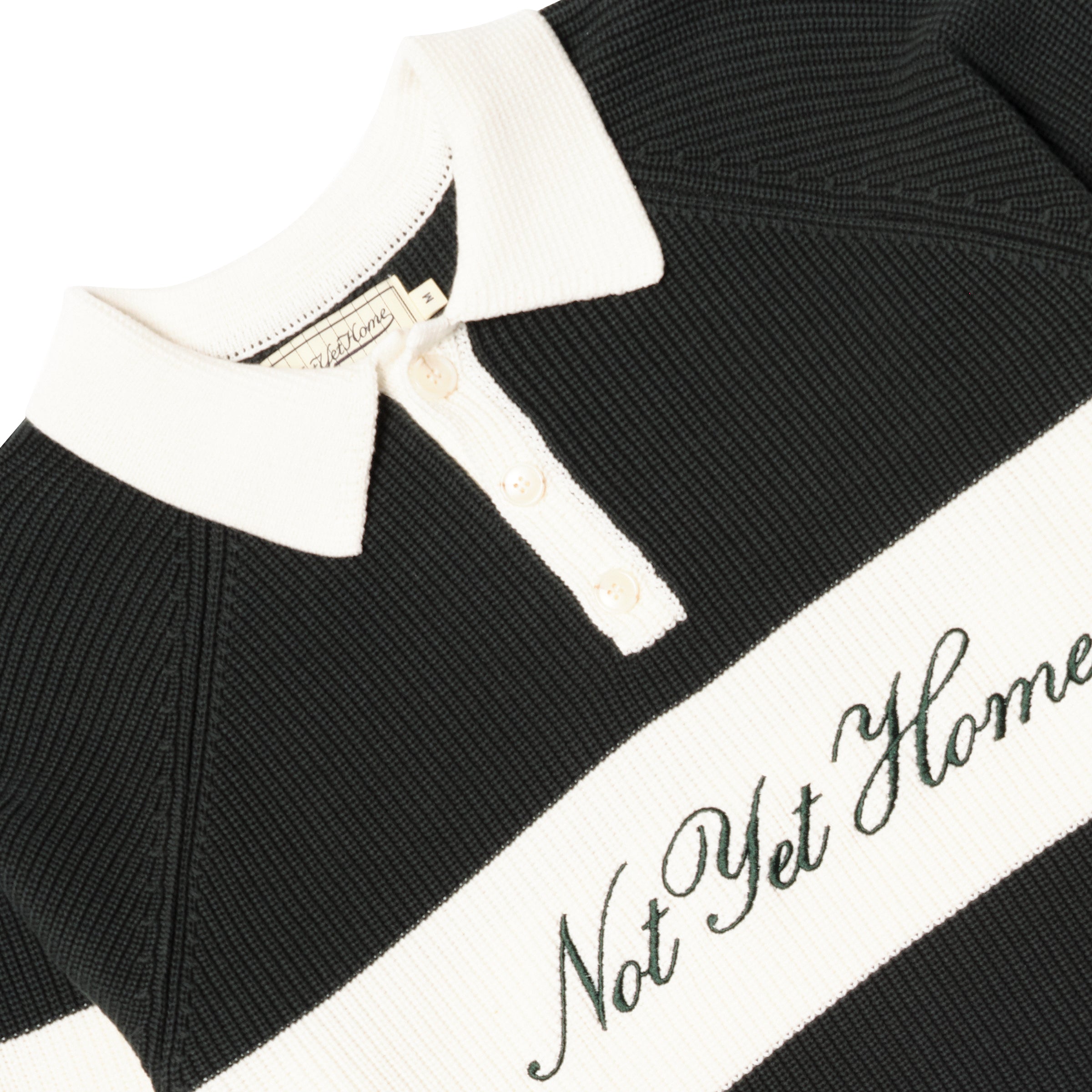 KNIT RUGBY POLO – NOT YET HOME