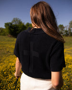 Load image into Gallery viewer, CROSS KNIT POLO OFF-WHITE
