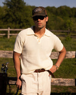 Load image into Gallery viewer, CROSS KNIT POLO OFF-WHITE
