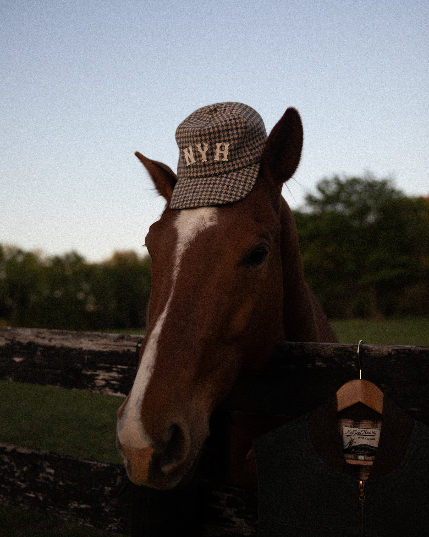 WOOL CAP - HOUNDSTOOTH – NOT YET HOME