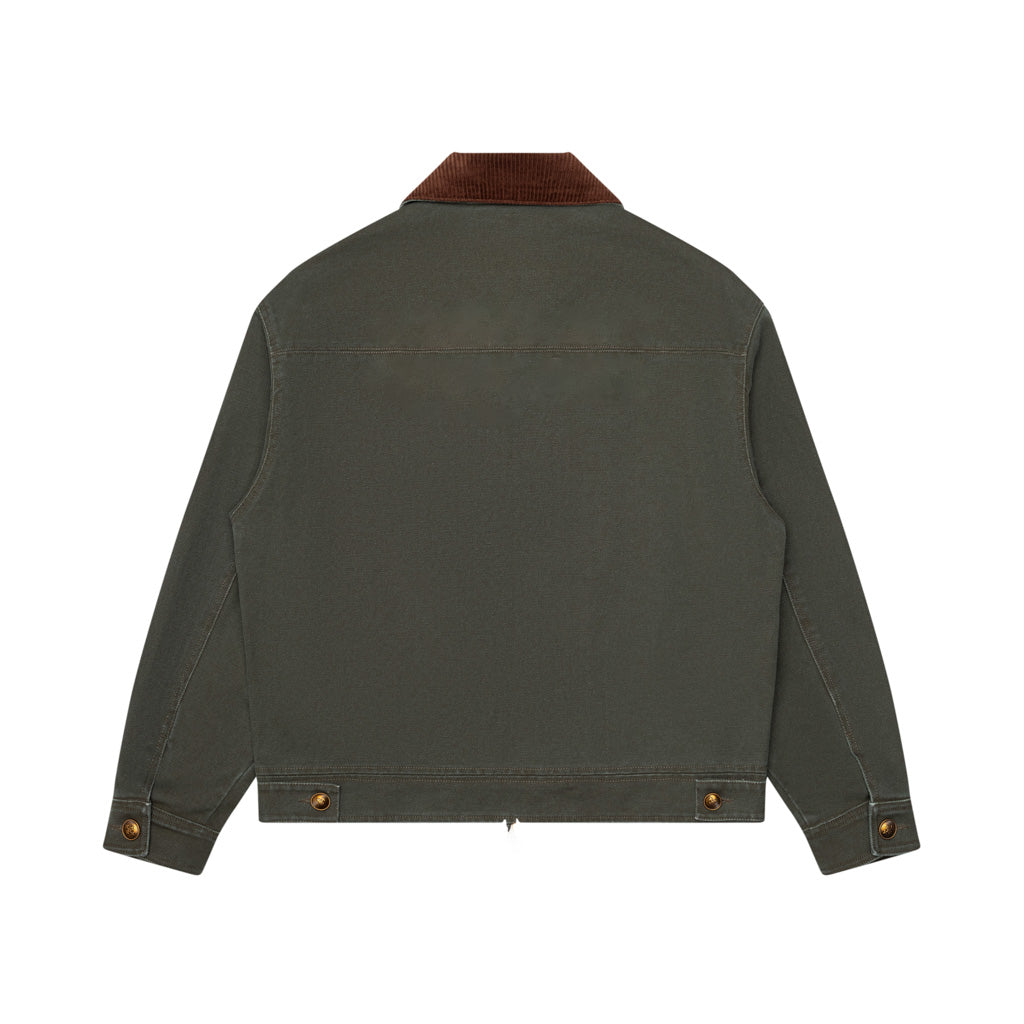 NYH WORK JACKET - WASHED OLIVE (BLANK) – NOT YET HOME