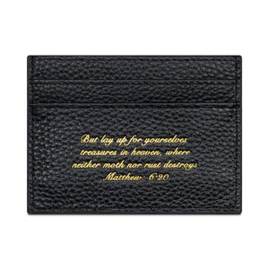 'THE SCRIPT' CARD HOLDER - BLACK