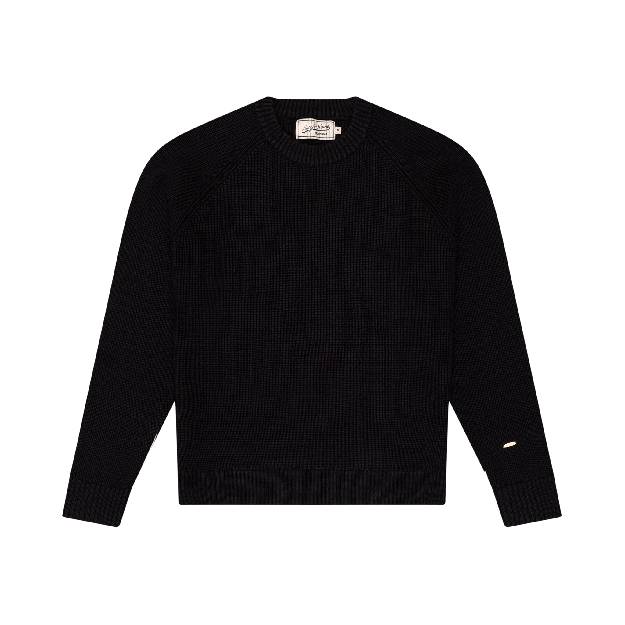 'COG' TONAL SWEATER BLACK