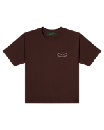 Load image into Gallery viewer, 'OVAL LOGO' TEE - BROWN
