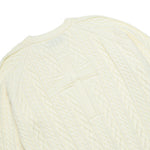 Load image into Gallery viewer, CROSS CABLE KNIT SWEATER OFF-WHITE

