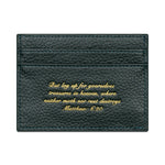 Load image into Gallery viewer, 'THE SCRIPT' CARD HOLDER - SIGNATURE GREEN

