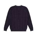 Load image into Gallery viewer, CROSS CABLE KNIT SWEATER NAVY
