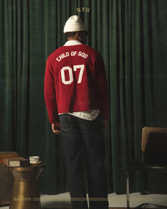 'CHILD OF GOD’ KNIT SWEATER - RED