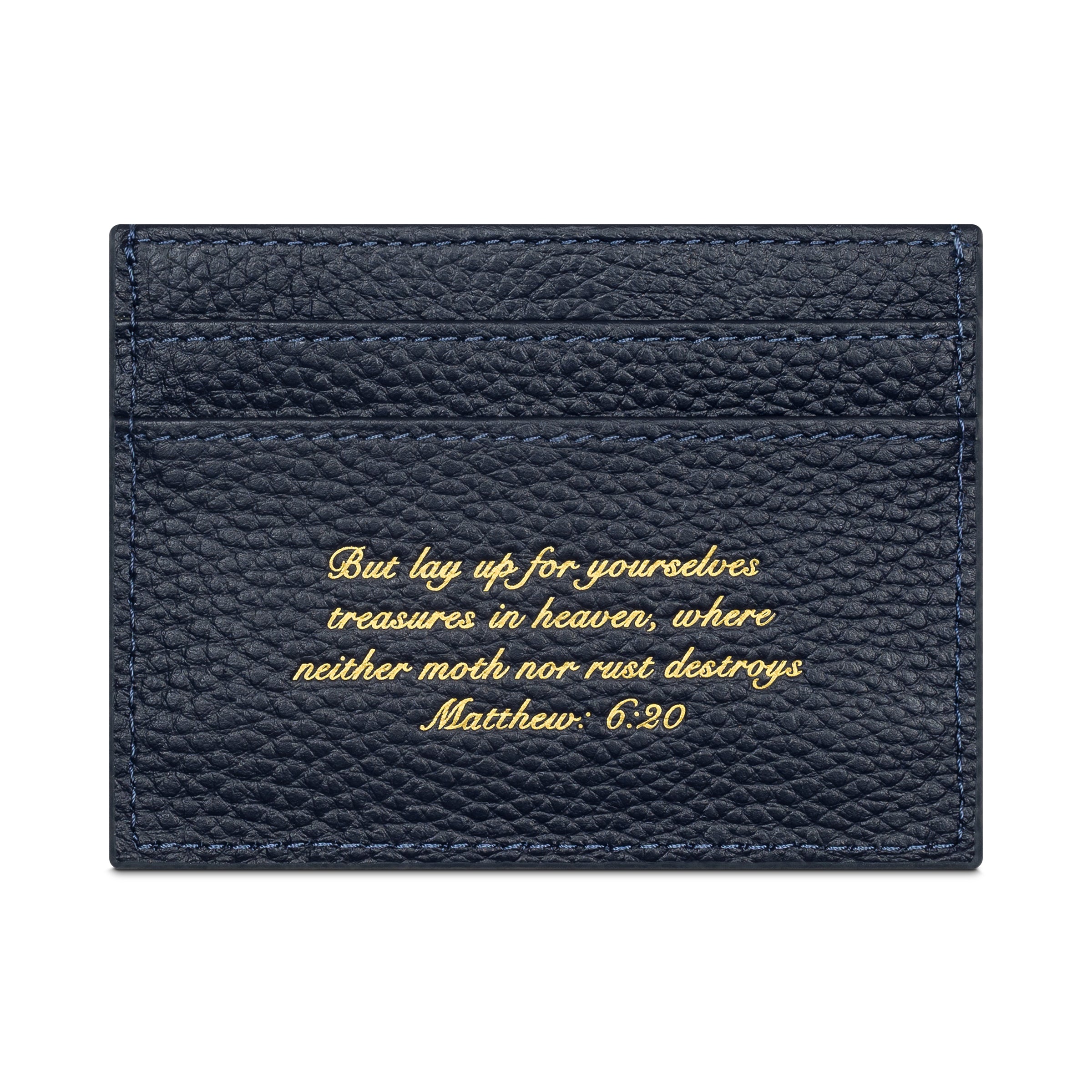 'THE SCRIPT' CARD HOLDER - NAVY