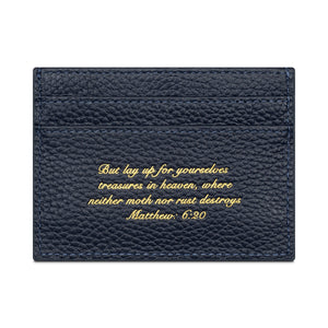 'THE SCRIPT' CARD HOLDER - NAVY
