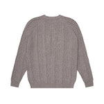 Load image into Gallery viewer, CROSS CABLE KNIT SWEATER GREY
