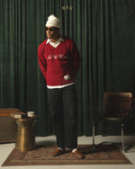 Load image into Gallery viewer, 'CHILD OF GOD’ KNIT SWEATER - RED
