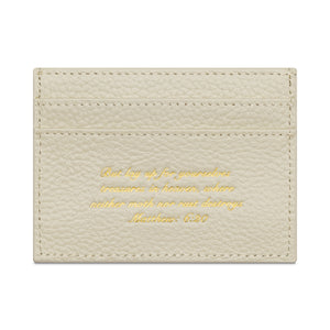'THE SCRIPT' CARD HOLDER - WHITE