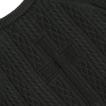 Load image into Gallery viewer, CROSS CABLE KNIT SWEATER GREEN
