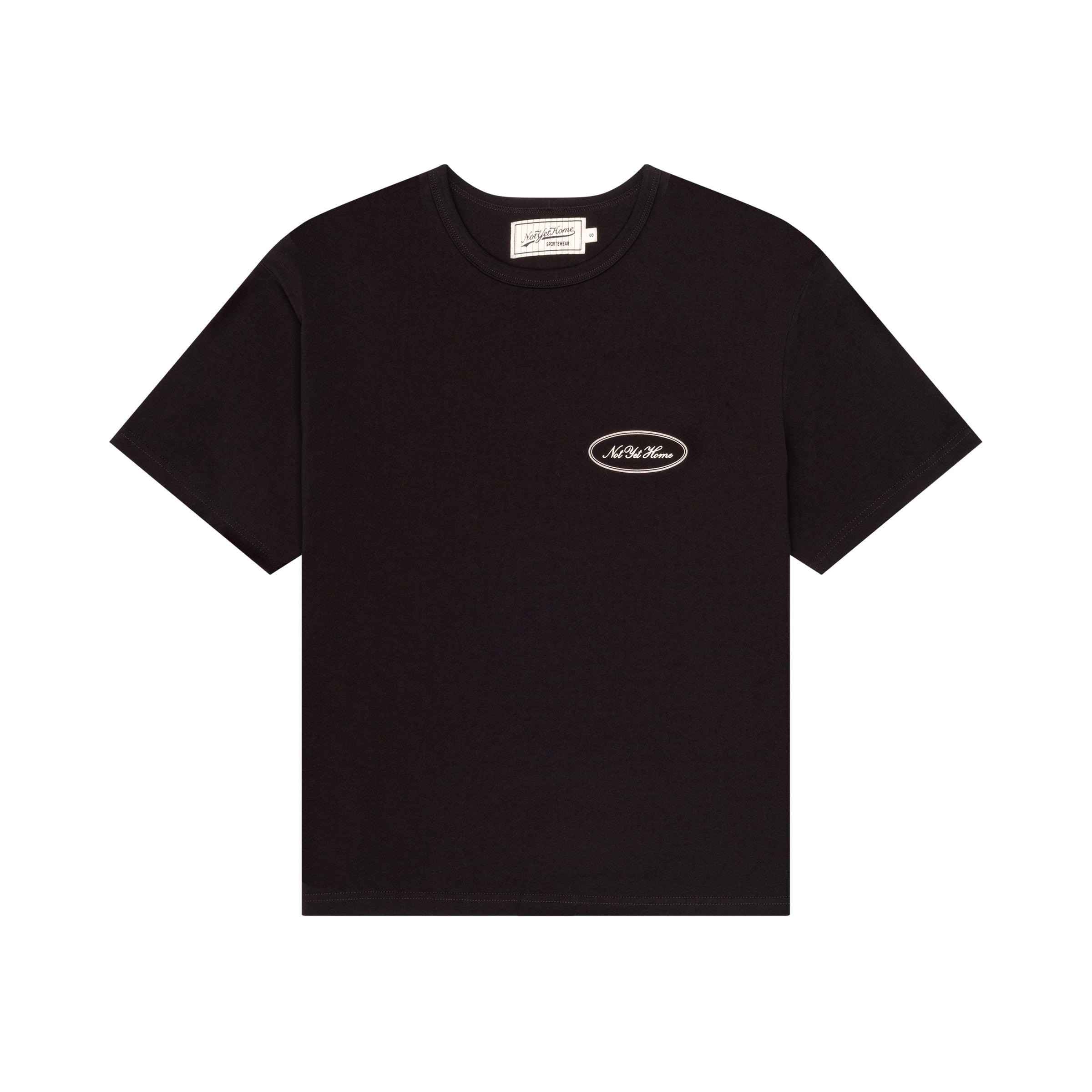 'OVAL LOGO' TEE BLACK