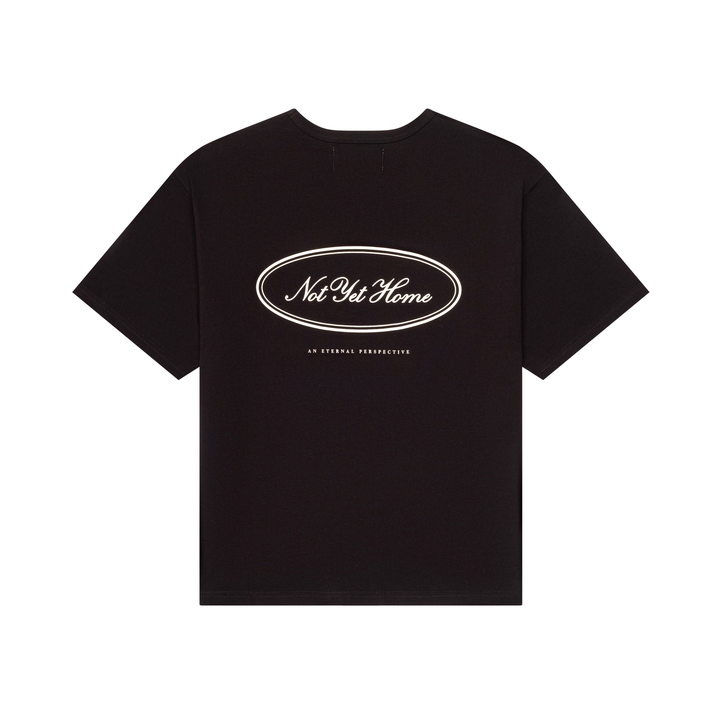 'OVAL LOGO' TEE BLACK