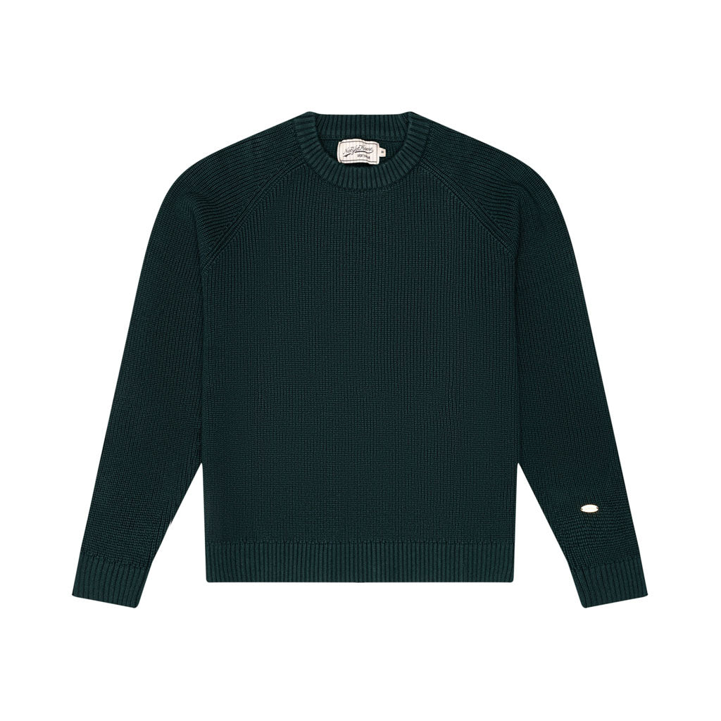 'COG' TONAL SWEATER - SIGNATURE GREEN