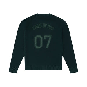 'COG' TONAL SWEATER - SIGNATURE GREEN