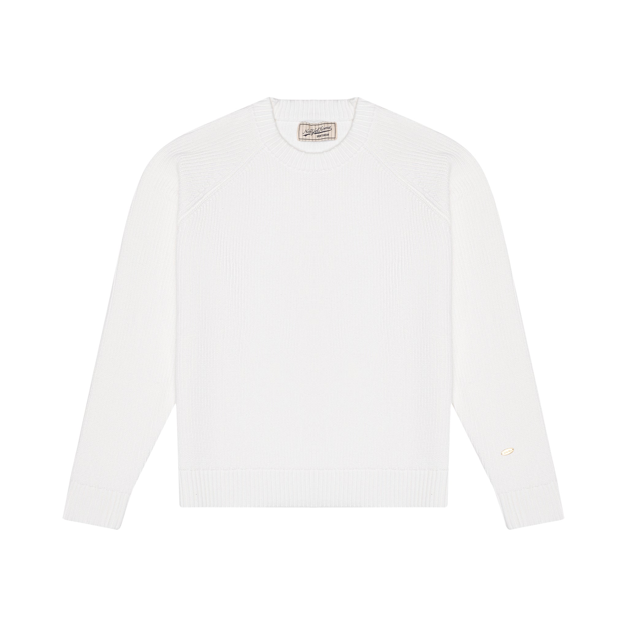 'COG' TONAL SWEATER - OFF-WHITE