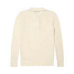 Load image into Gallery viewer, LS CROSS KNIT POLO OFF-WHITE
