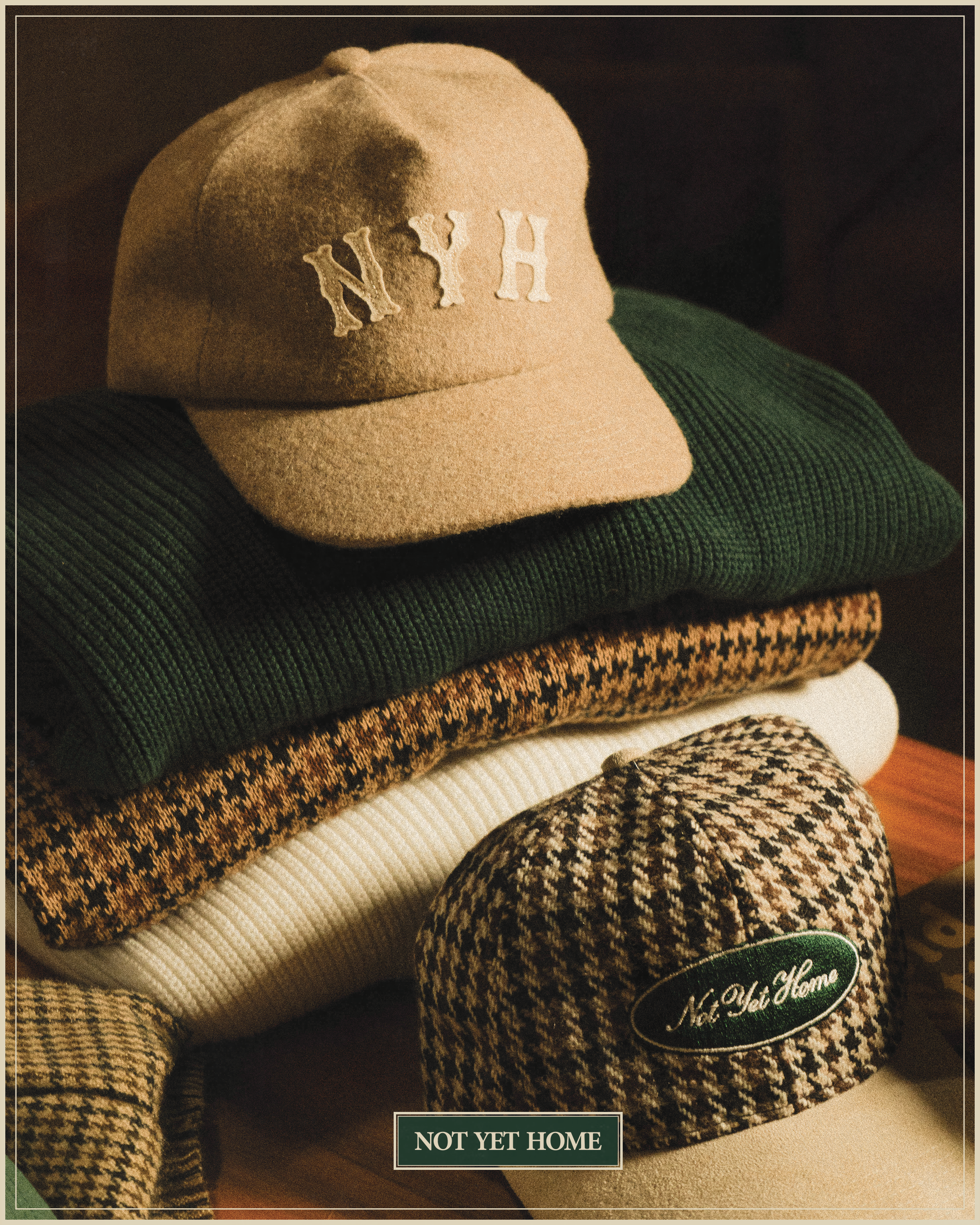 1908 WOOL CAP - BROWN