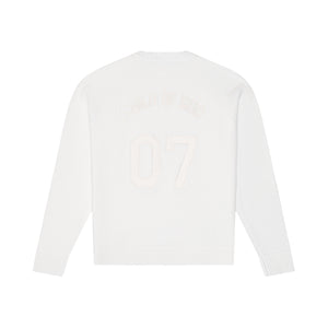 'COG' TONAL SWEATER - OFF-WHITE