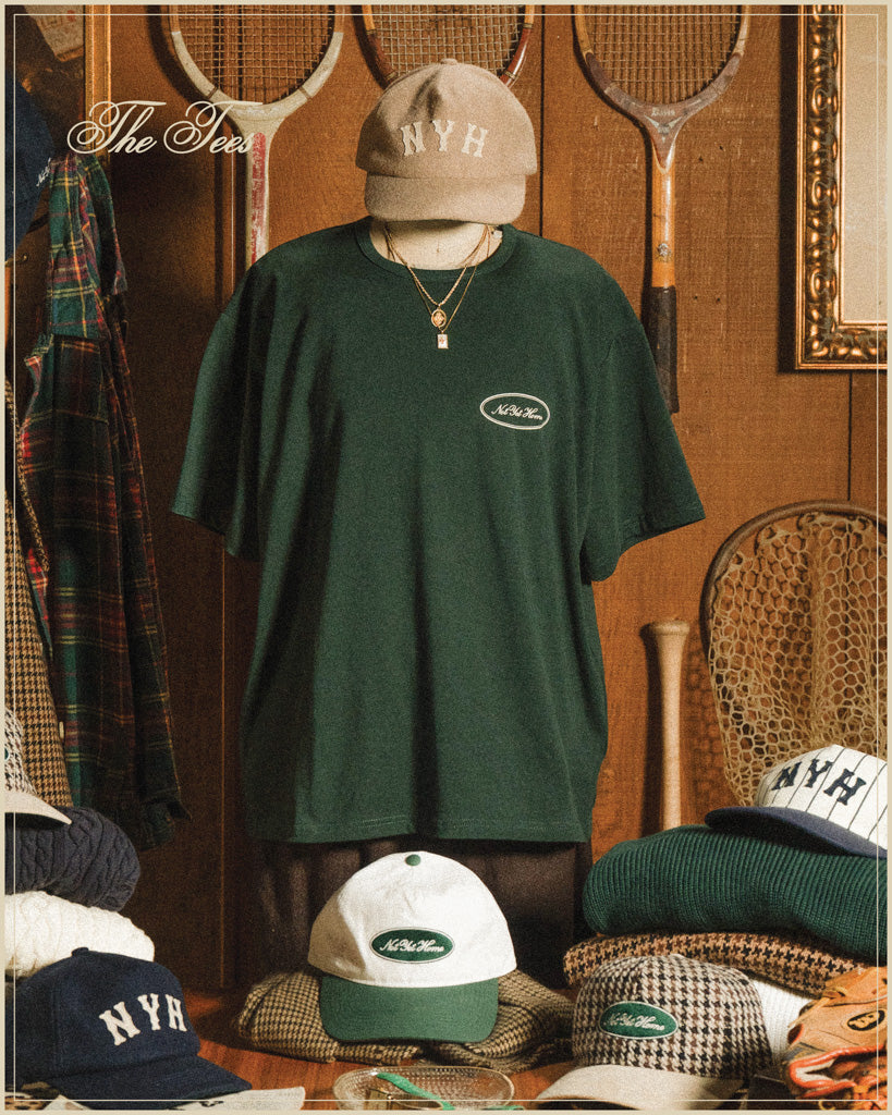 'OVAL LOGO' TEE BLACK