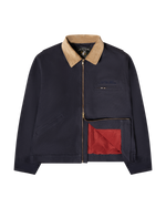 Load image into Gallery viewer, 'JESUS DID THE WORK' JACKET - NAVY
