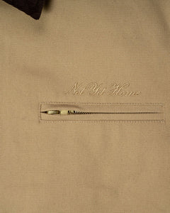 'JESUS DID THE WORK' JACKET - TAN