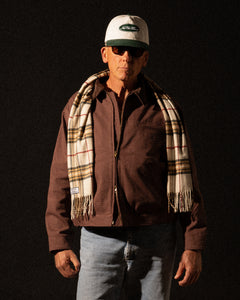 'JESUS DID THE WORK' JACKET - LIGHT WINE