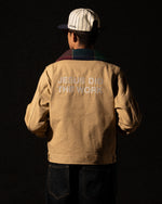 Load image into Gallery viewer, 'JESUS DID THE WORK' JACKET - TAN
