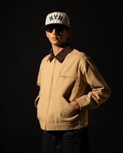 'JESUS DID THE WORK' JACKET - TAN