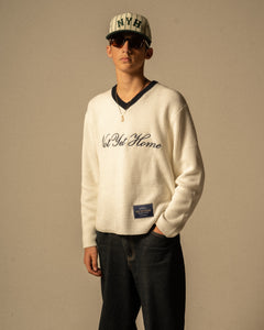 'CHILD OF GOD’ KNIT SWEATER - OFF WHITE