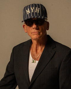 PINSTRIPE CAP - NAVY