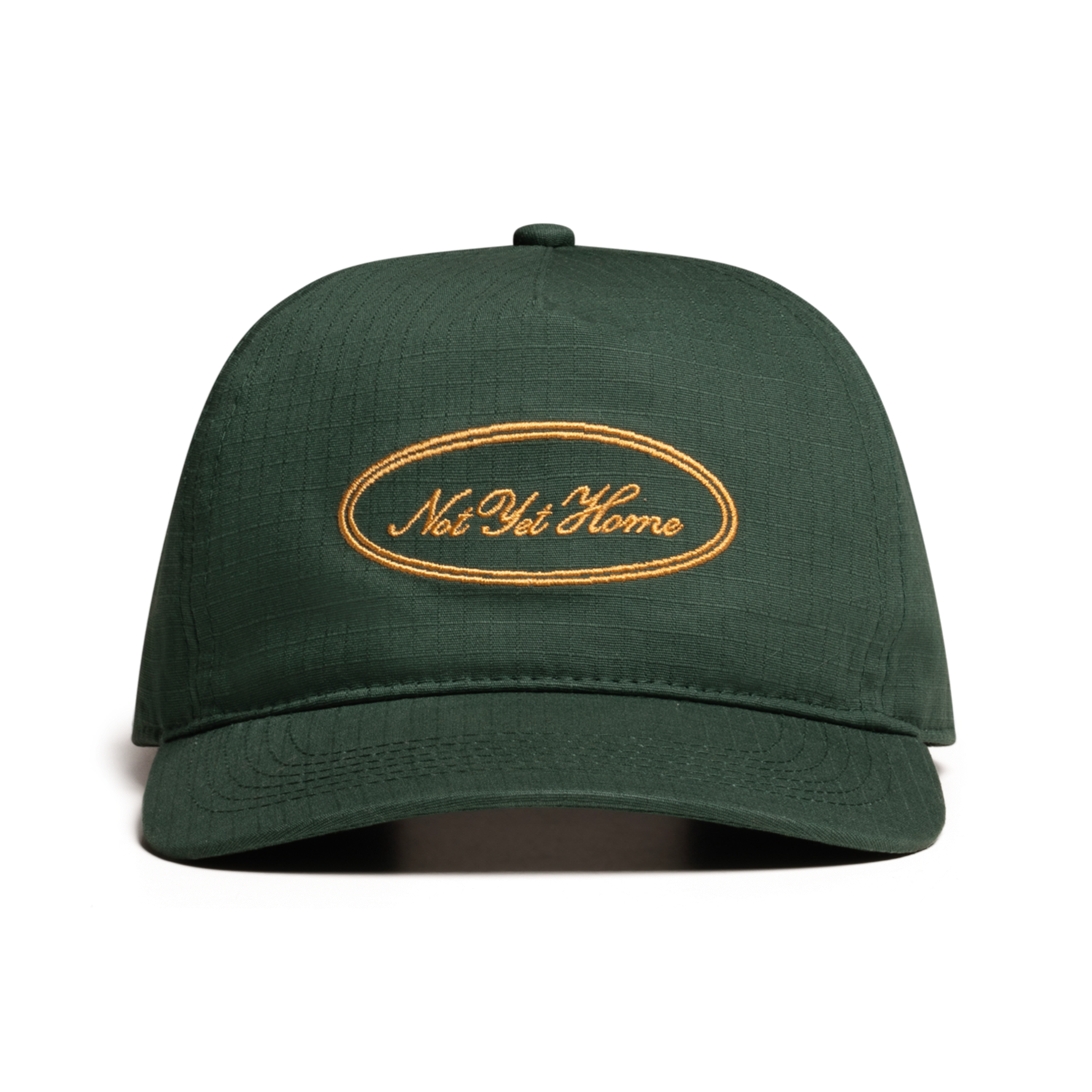 'OVAL LOGO' RIPSTOP CAP - GREEN & GOLD