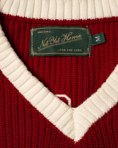 'CHILD OF GOD’ KNIT SWEATER - RED