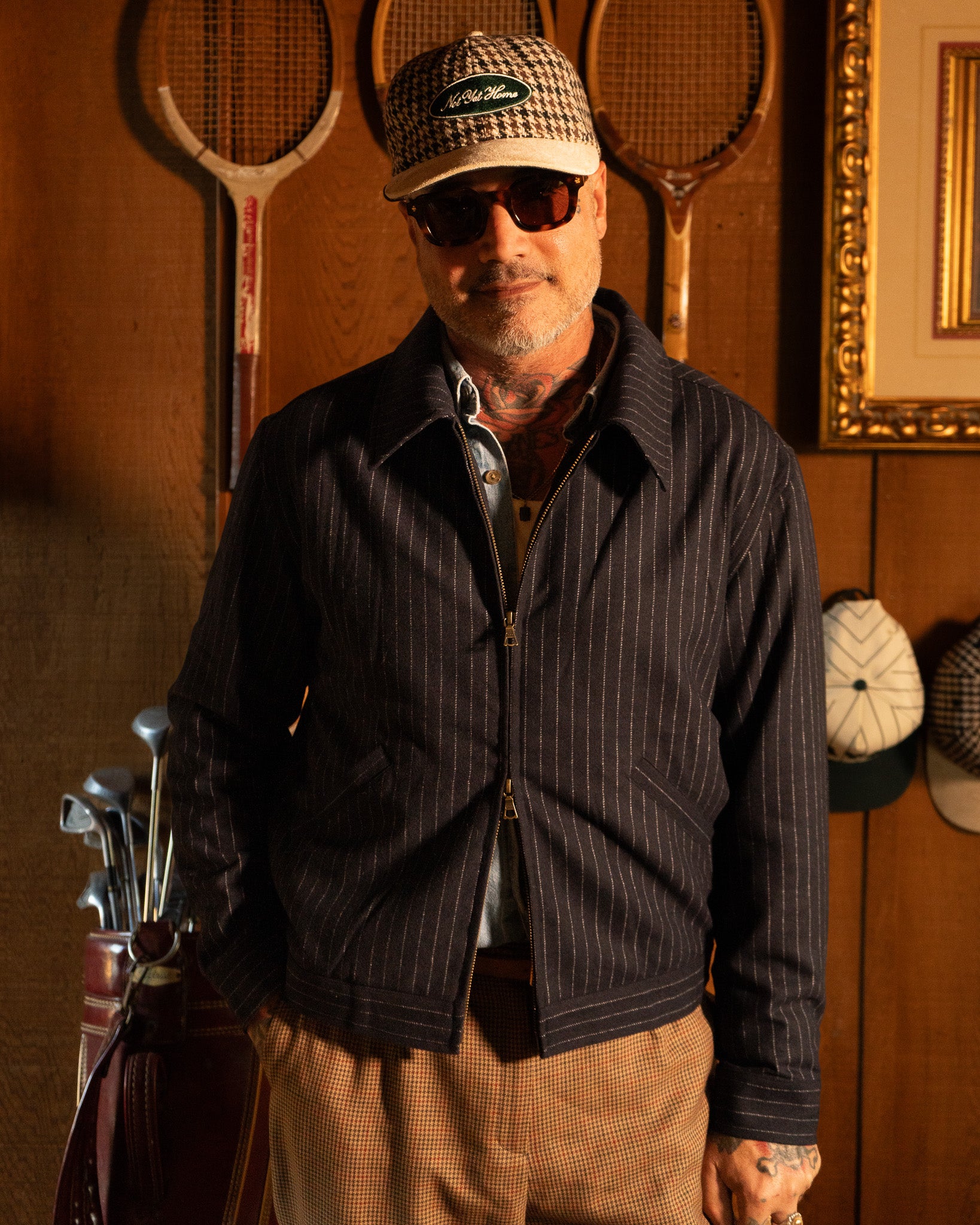 WOOL PINSTRIPE JACKET