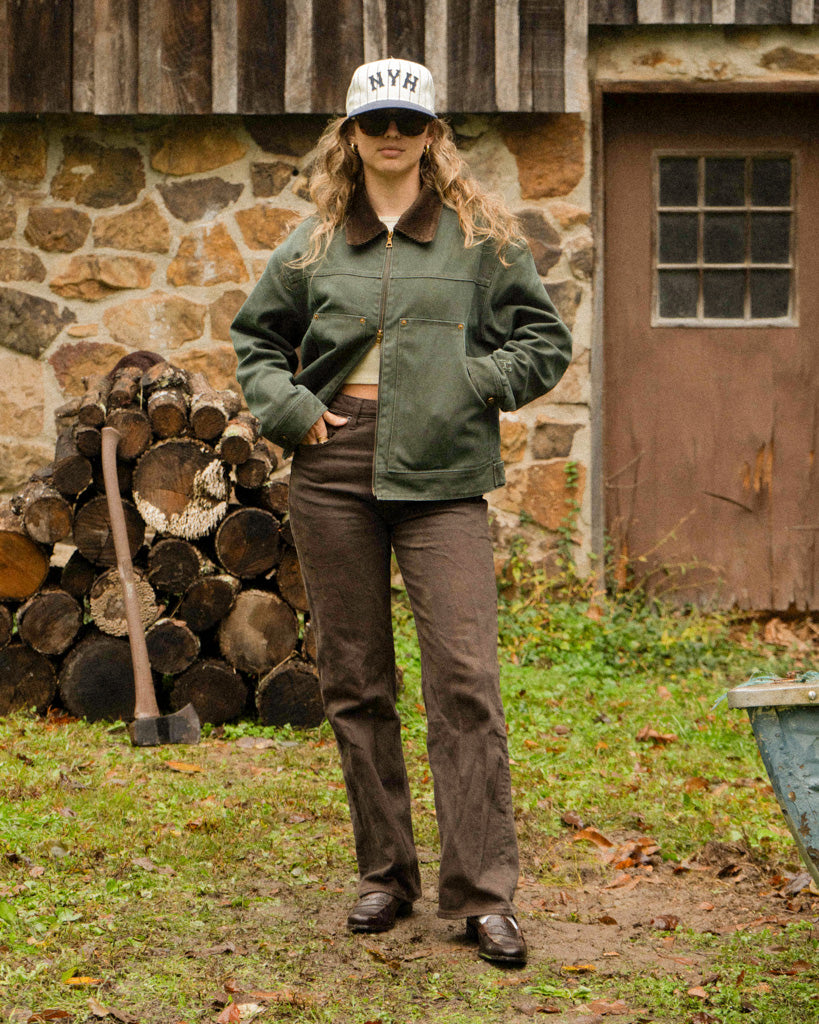 NYH WORK JACKET - WASHED CHARCOAL (BLANK) – NOT YET HOME