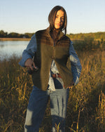 Load image into Gallery viewer, WOOL PLAID FLEECE VEST
