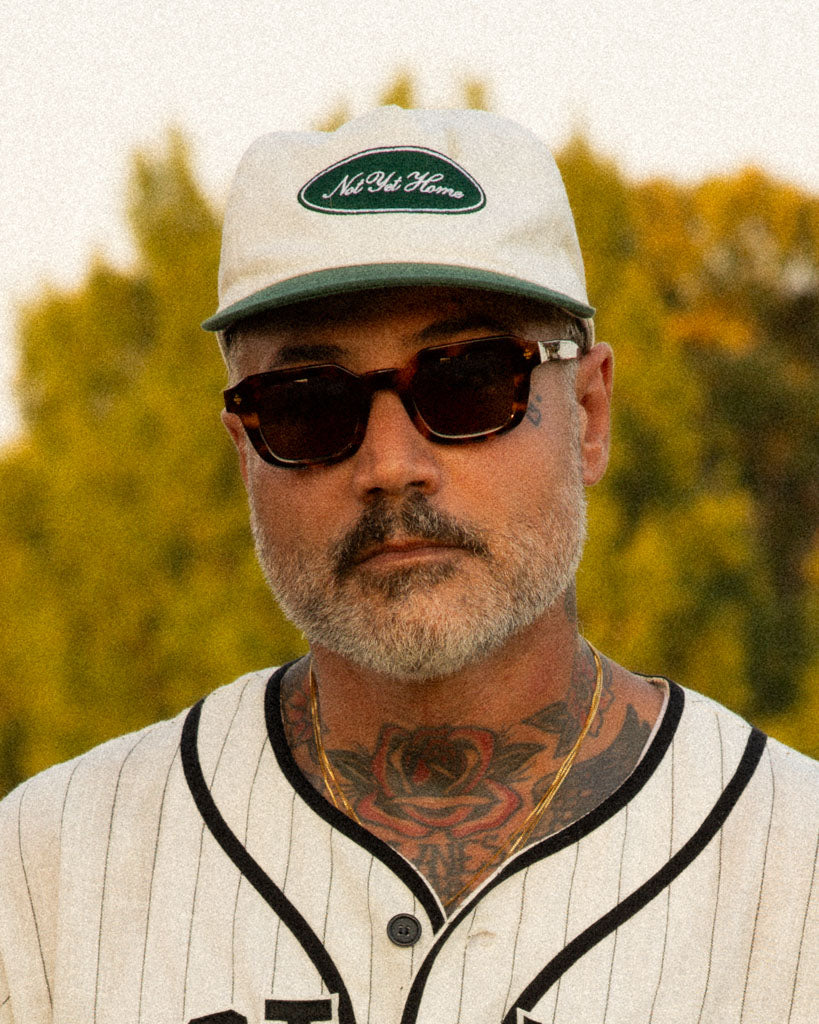 'OVAL LOGO' RIPSTOP CAP - WHITE & NAVY