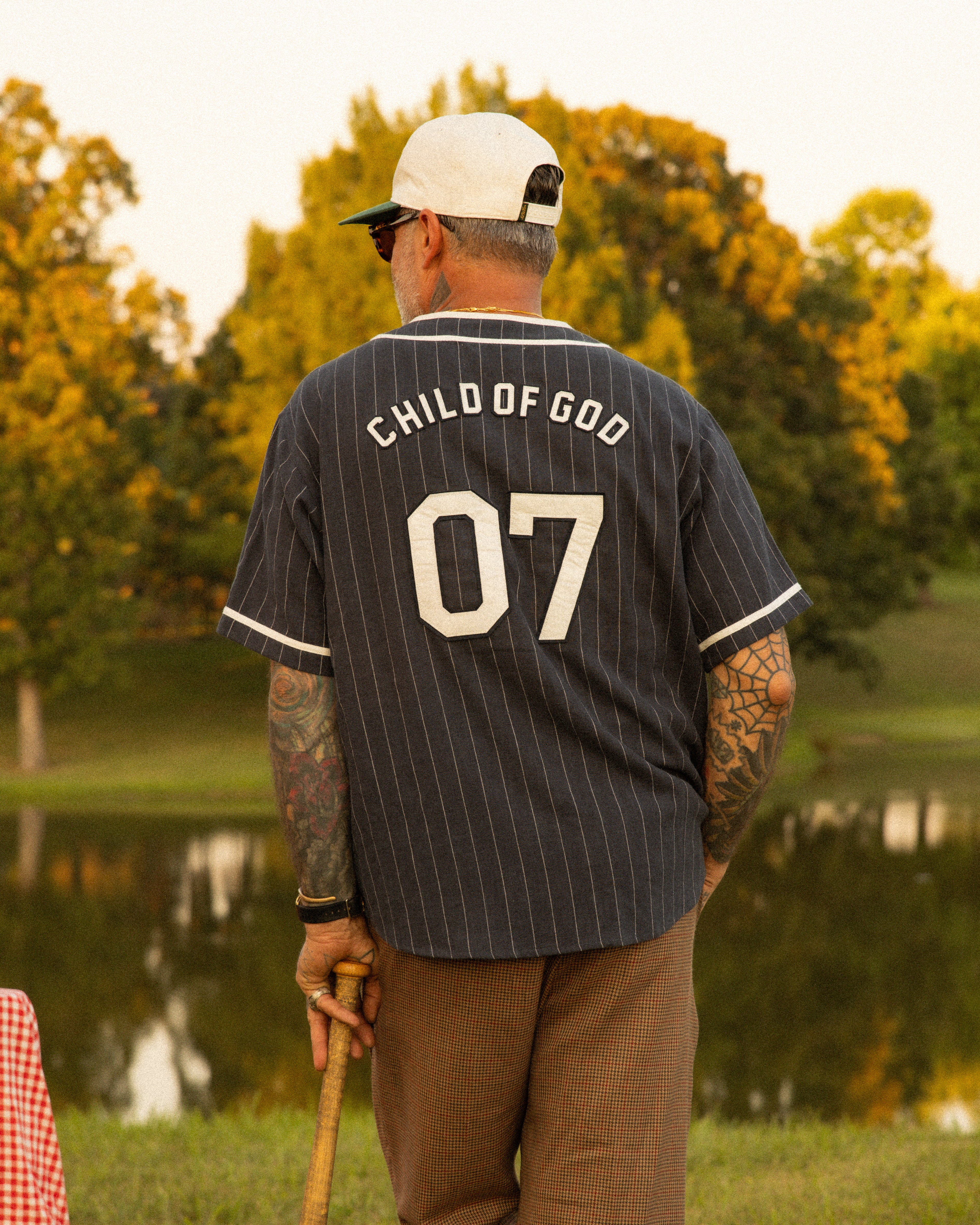 'COG' BASEBALL JERSEY NAVY