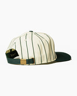 Load image into Gallery viewer, PINSTRIPE CAP - OFF-WHITE &amp; SIGNATURE GREEN
