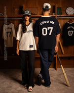 Load image into Gallery viewer, CHILD OF GOD KNIT JERSEY - 'NAVY'
