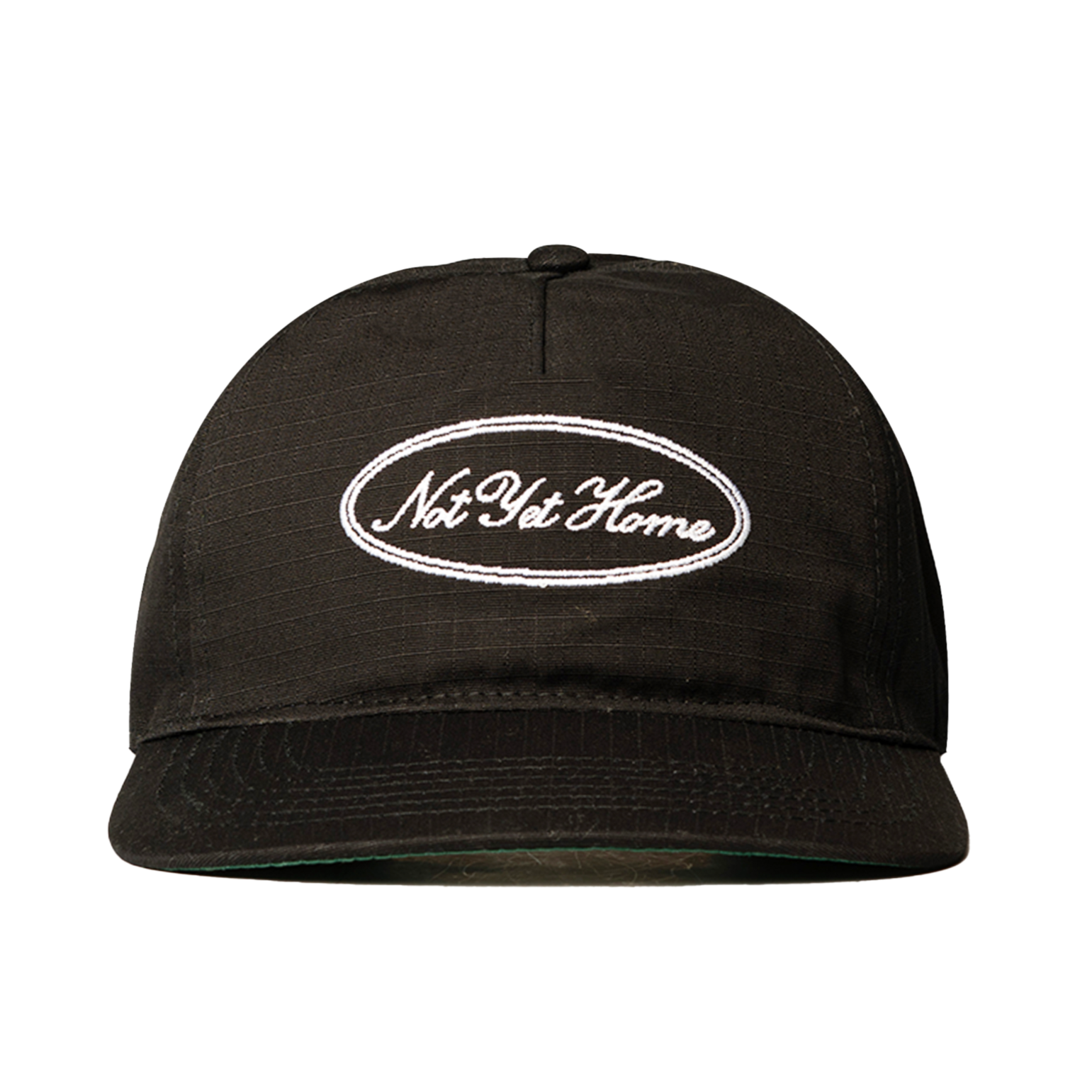 'OVAL LOGO' RIPSTOP CAP - BLACK