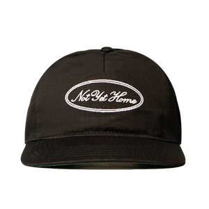 'OVAL LOGO' RIPSTOP CAP - BLACK