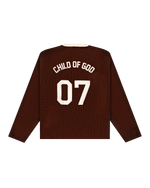 Load image into Gallery viewer, 'CHILD OF GOD’ KNIT SWEATER - BROWN
