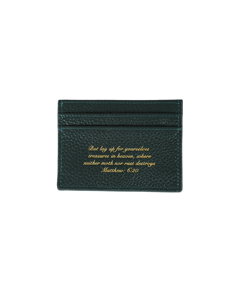 'THE SCRIPT' CARD HOLDER - SIGNATURE GREEN – NOT YET HOME